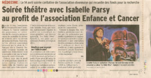 annonce Dauphiné soirée théâtre à Genève jeudi 14 avril