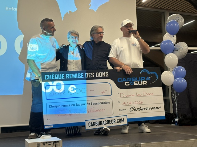 Carburacœur remet 100 000 € à Enfance & Cancer